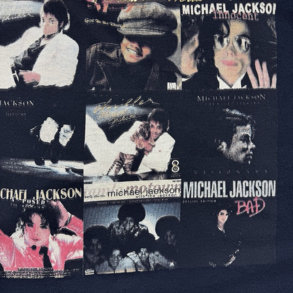 Michael Jackson TShirt 2XL Black Memorial King Of Pop 1958-2009 Double Sided Y2K - Picture 4 of 11